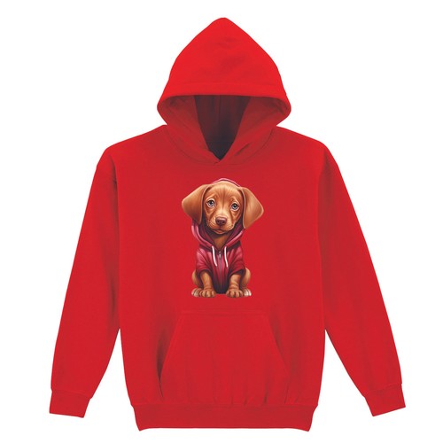 Pull capuche graphique - pull, à