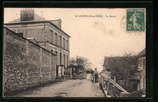 Old postcard La Chapelle-en-Vexin, La Mairie 1911 
