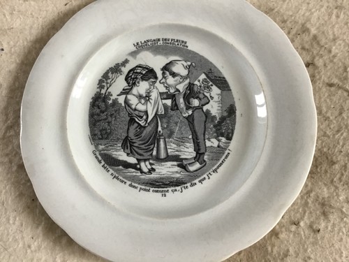 Assiette ancienne langage - assiette,