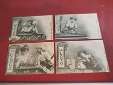 Serie 4 CPA Le Jeux  Cartes