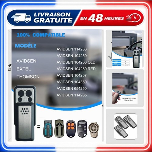Télécommande portail avidsen - télécommande,