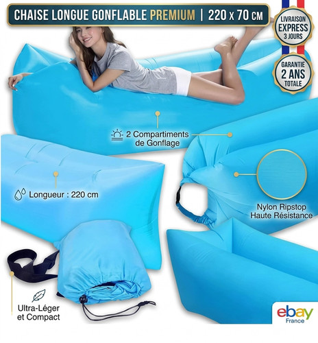 Canape gonflable plage pouf - canape,