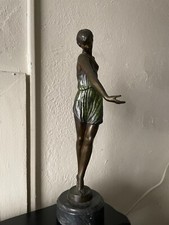 Vintage  Fayral Ballerina "Young Dancer" Art Deco Bronze Sculpture 1930s Antique