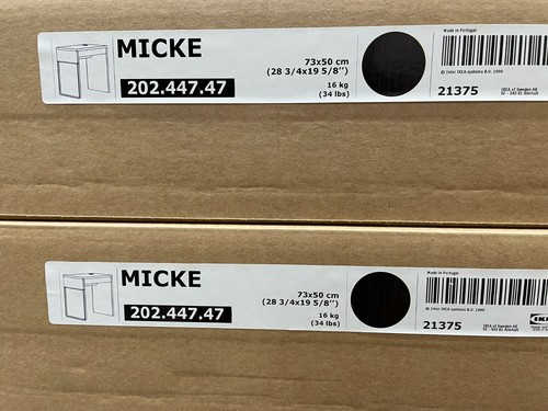 Ikea micke desk black - ikea, black-brown