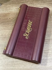 Vintage 1990 Scrabble Deluxe Travel Edition Crossword Game Milton Bradley