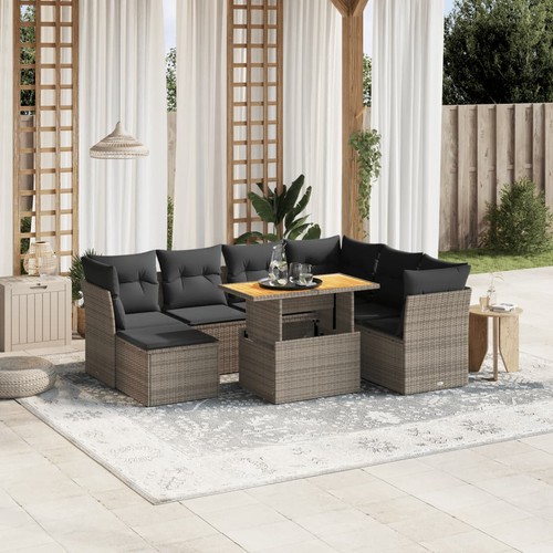 Salon jardin avec coussins - salon,