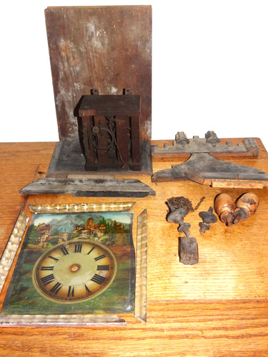 Ancien mouvement horloge - ancien, d'horloge