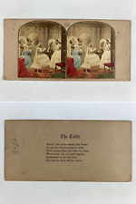 The Bride and Her Damsels D&#039;Honneur Preparing, Vintage Albumen Print,