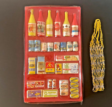 ANTIQUE TOY - VINTAGE TOY GROCERY STORE - RARE 34 PIECE DUMMY DISPLAY