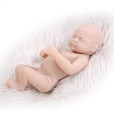 Poupée bébé reborn en silicone souple de 26 cm, corps complet, réaliste, impermé