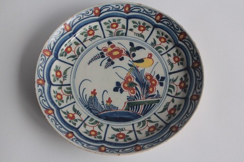 Assiette faïence delft xviiie - faïence,