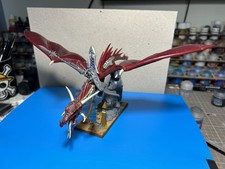 Warhammer Battle The Old World Hauts Elfes Prince Sur Dragon Peint