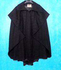 manteau cape GASPARD YURKIEVICH vintage made France en laine noir  taille 38 FR