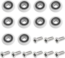 10 pièces Roulette Porte Roulette de Douche 19mm Roulette Porte Coulissante de 