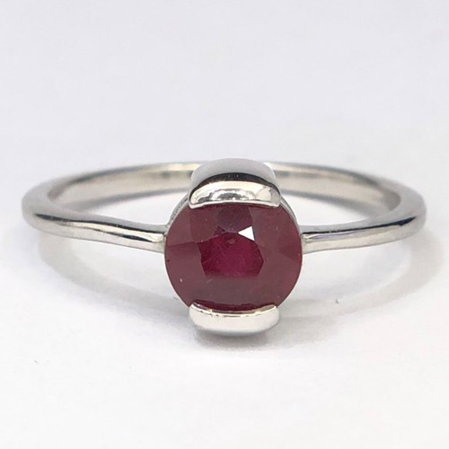 Bague ronde argent sterling - ronde, en