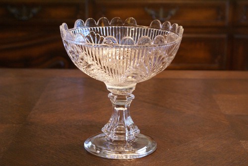 Vintage clear glass candy - glass, dish