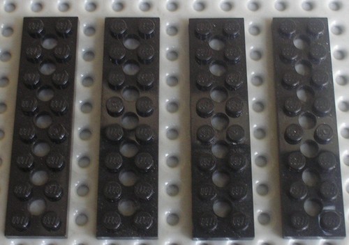 Lego black technic plate - black,