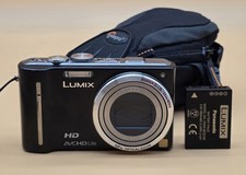 Panasonic Digital Camera Lumix DMC-TZ10 12.1MP Black No Charger 