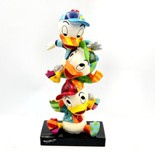 Romero Britto Disney 2015 Huey Dewey and Louie Diamond Dust Figurine Statue