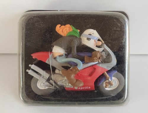 Figurine moto résine - en,