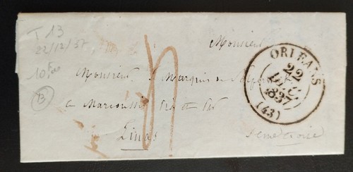 Lettre marque postales - lettre, cover