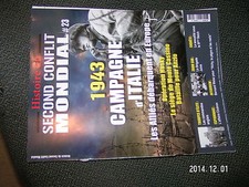 Revue Histoire second conflit n°23 1943 Campagne d'Italie Monte Cassino Anzio