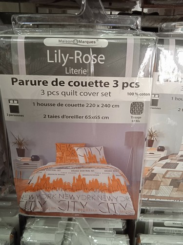 Parure housse couette - parure, de