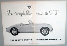 1956 MG MGA "The Completely New" Original 2-Page Print Ad