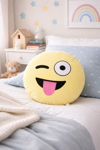 Coussin rond emoji - rond,