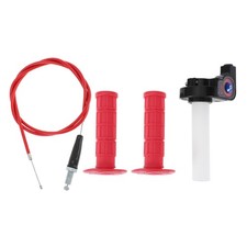 7/8" 22mm 15/16" 24mm Poignées guidon moto caoutchouc pour scooter ATV rouge