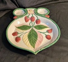 Antique Strawberry Slipper Decor Serving Dish, 32 x 25.5 cm