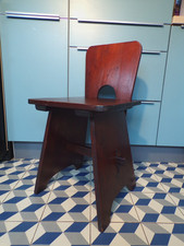 rare CHAISE RECONSTRUCTION-CHÊNE-DESIGN 1940-50-DLG DUMOND SOGNOT GABRIEL-2