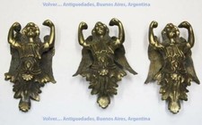 Joli vieux 3 anges ailés