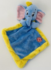 6266🌟Doudou Plat Mouchoir DISNEY NICOTOY DUMBO Éléphant Bleu/Jaune