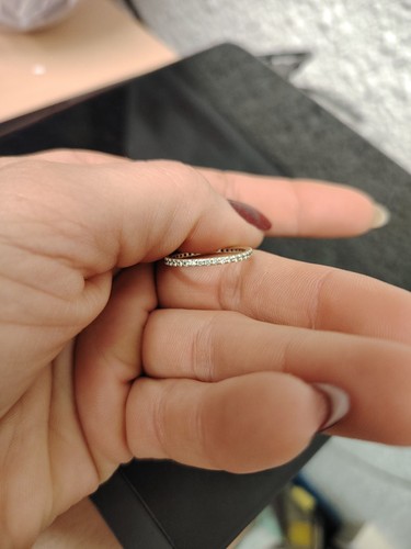 Bague fiançailles blanc - or,