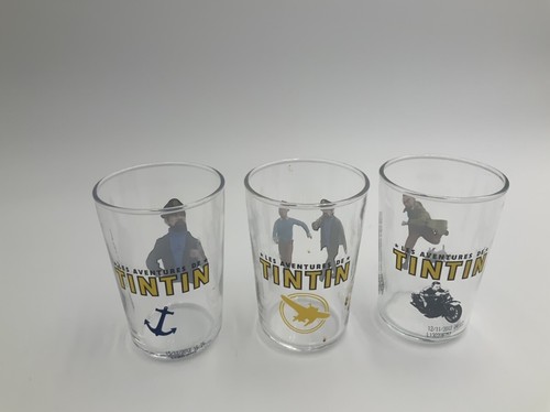 Lot verres tintin tiré - 3,