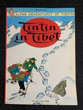 1975 ADVENTURES OF TINTIN Tin Tibet by Herge SC VF- 7.5 12th Little Brown