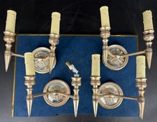 Lot 4 Appliques Murales Laiton