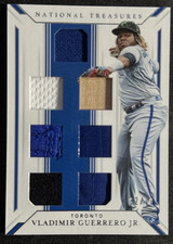 2019 National Treasures Vladimir Guerrero Jr RC #GGMS-VG /99 Game Gear Sixes