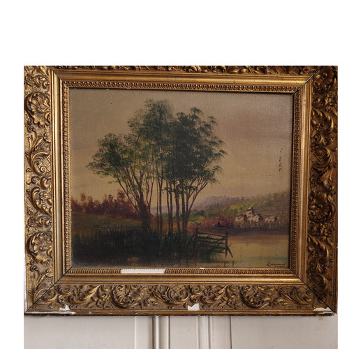 Tableau village bord - en, de
