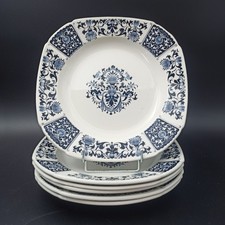 GIEN - 6 SQUARE HOLLOW EARTHENWARE PLATES IBIS model