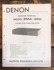 Denon PMA-250 Amplifier  Service Manual *Original*