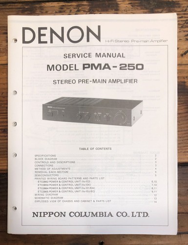 Denon pma 250 amplifier - denon, pma-250