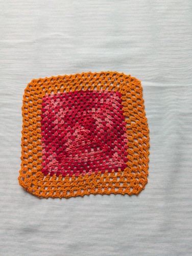 Napperon carré crochet - , fait