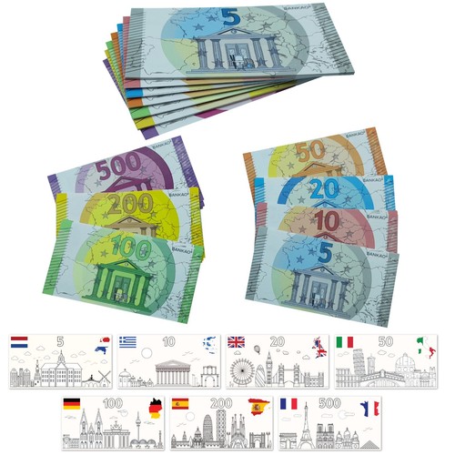 Billet banque euro factice - banque,