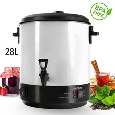 AREBOS Stérilisateur automatique 28L marmite à vin chaud 2500W cuve à stériliser