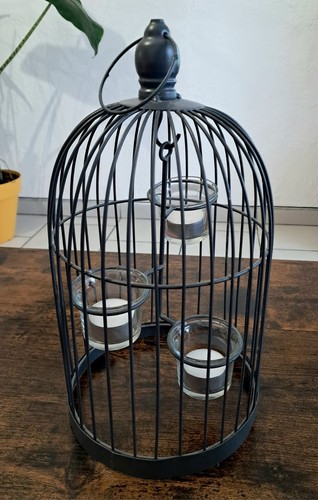Photophore cage métal - cage,