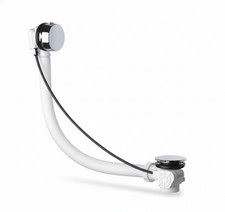 Bampi SI669923 vidage de baignoire avec commande par câble Ø70 mm en PP et mé