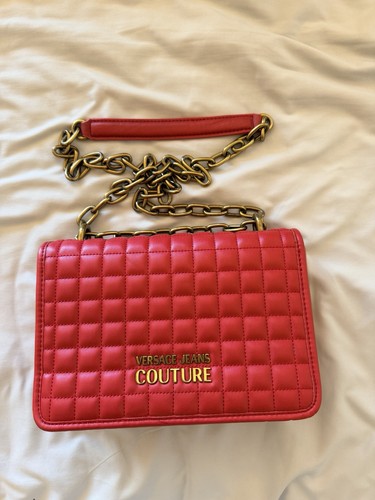 Versace jeans couture red bag - versace,