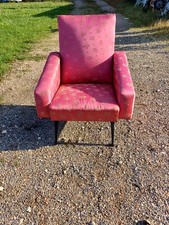 Vintage 70s Compass Feet Armchair